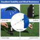 image 6 of COSTWAY 300 x 300 cm Pop up Canopy Tent With Sidewall Blue