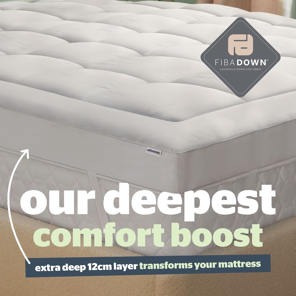 image 1 of Silentnight Anti-Allergy Ultimate Mattress Topper 1200, 12cm Deep