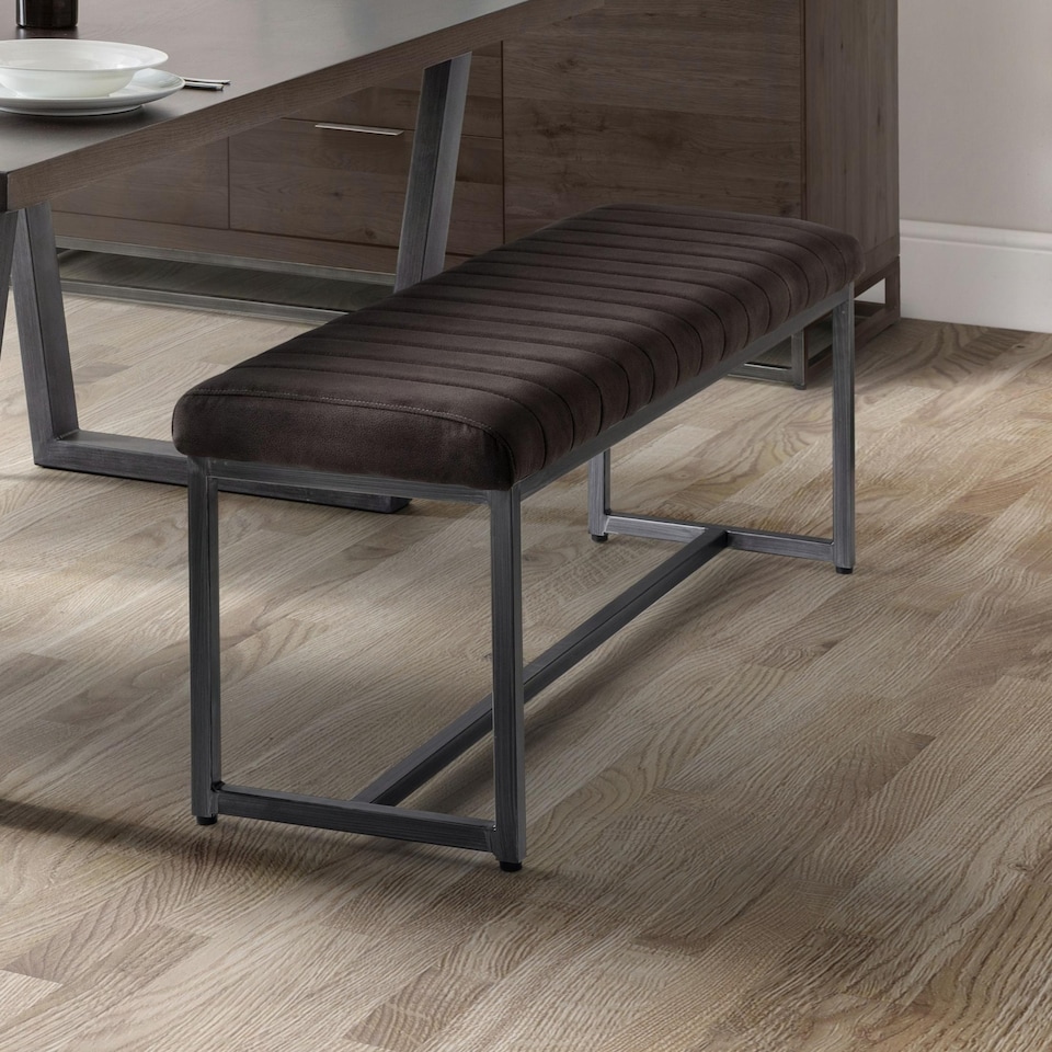 image 1 of Brooklyn Upholstered Bench - Charcoal