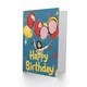 image 2 of Little Girl Balloons Graffiti Style Woman Her Birthday Card