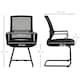 image 3 of HOMCOM Meeting Office Chair, Mesh Reception Chair with Sled Base, Black Black