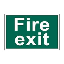 Scan Sign: Fire Exit - Multi Colour - 300 x 200mm