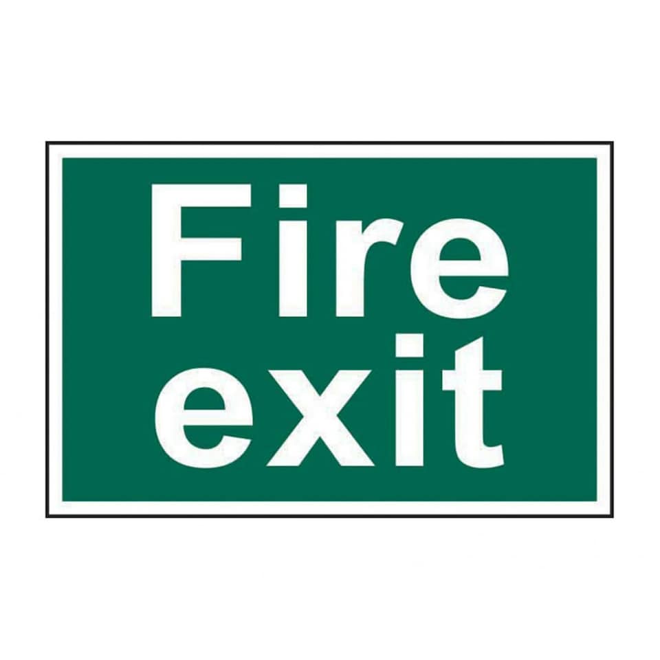 image 1 of Scan Sign: Fire Exit - Multi Colour - 300 x 200mm