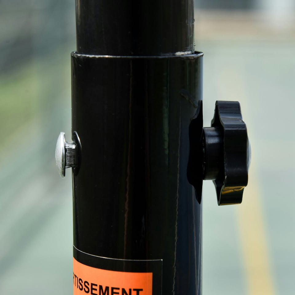 image 1 of HOMCOM Basketball Stand 175-215cm Adjustable Height Sturdy Hoop w/ Wheels Base