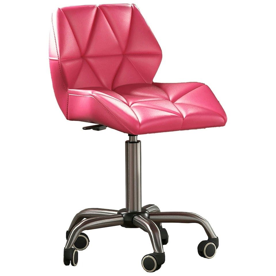 image 1 of Vida Designs Geo Office Chair Computer Desk Table Chair, Pink