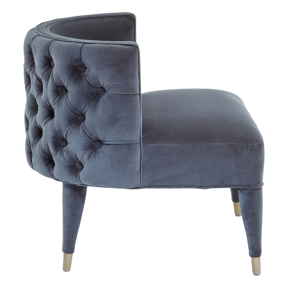 image 1 of Grey Feature Chair,Mahogany Framed Ocassional Chair, Plush Velvet Upholstered Armchair,Sleek Lounge Chair Grey