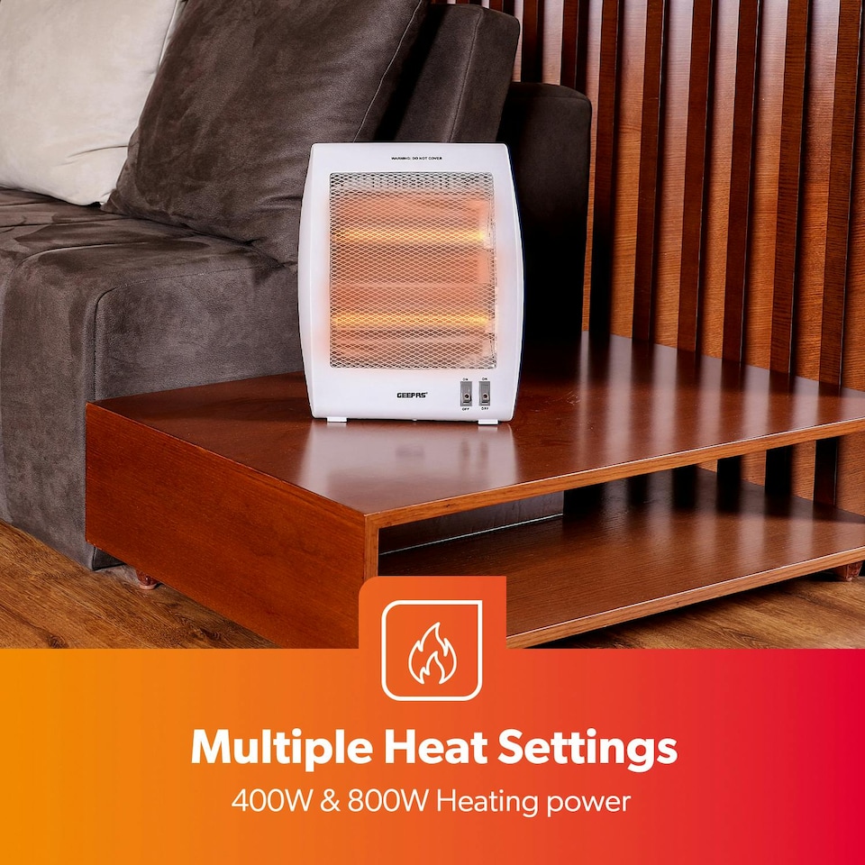 image 1 of GEEPAS Quartz Halogen Heater