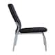 image 3 of Interiors By Premier Black Velvet High Back Dining Chair,Kitchen Chair With High Back,Chrome Finish Lounge Chair,Outdoor Chair Black