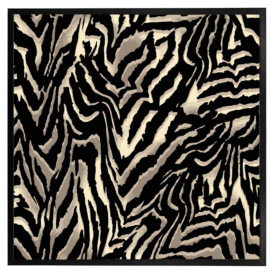 image 1 of Gold zebra print (Picture Frame) Brown | L