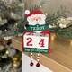 image 2 of Pre-personalised Wood Advent Block Calendar - Over 80 Titles - Teddy