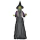 image 1 of HOMCOM Voice Activated Halloween Animatronics Witch, Battery Operated