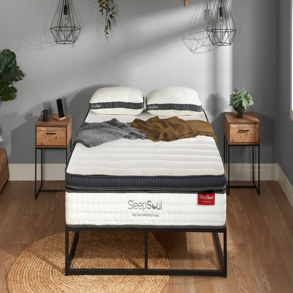 image 1 of SleepSoul Luna Posturezone 1000 Pocket Ortho Mattress White | Single
