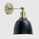 image 2 of ValueLights Wilhelm Pair of Gold Indoor Wall Light