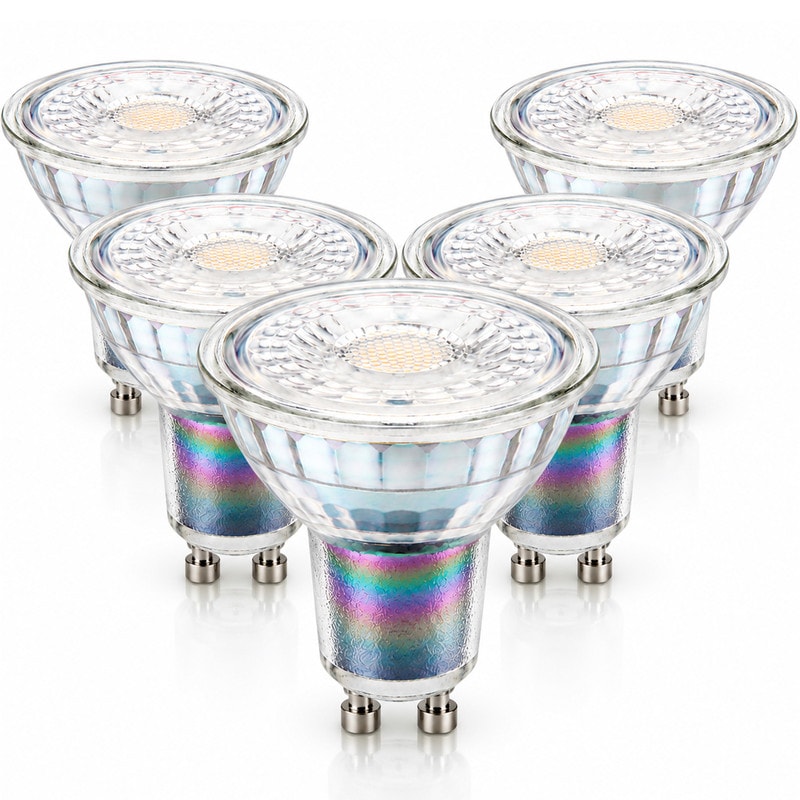 BELL Lighting GU10 5pk Premium LED Glass Spotlights 3.1W Warm, Cool & Natural White in Soft White | Size: Pack of 5