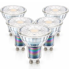 BELL Lighting 5 Pack GU10 Premium Quality Glass LED Spotlight Bulbs 3.1W 350lm 38 Deg Beam
