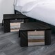 image 2 of OHS 2 Pack Foldable Underbed Wardrobe Clothes Organiser Storage Bags, Large - Black