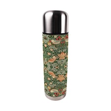 Green Strawberry Thief Large Reusable Thermal Flask