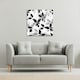 image 2 of Black & White Floral (Canvas Print) 101 x 101 x 4cm