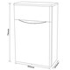 image 3 of Bathroom Back to Wall WC Toilet Unit 500mm Wide - Gloss White- (Arch) | White | White | 1