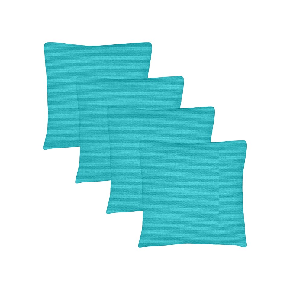 image 1 of Covers&All Sunbrella Throw Pillows Pack Of 4, Square 18 x 18, Canvas Aruba