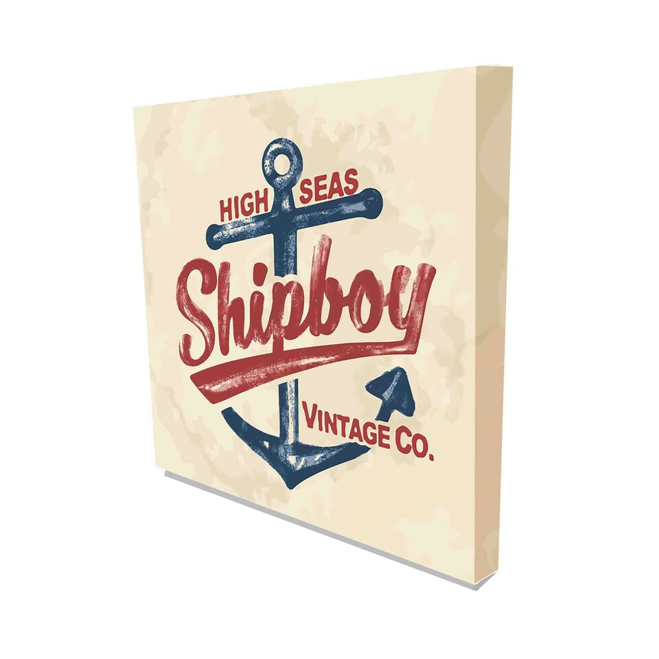 image 1 of Vintage Anchor (Canvas Print) 91cm x 91cm