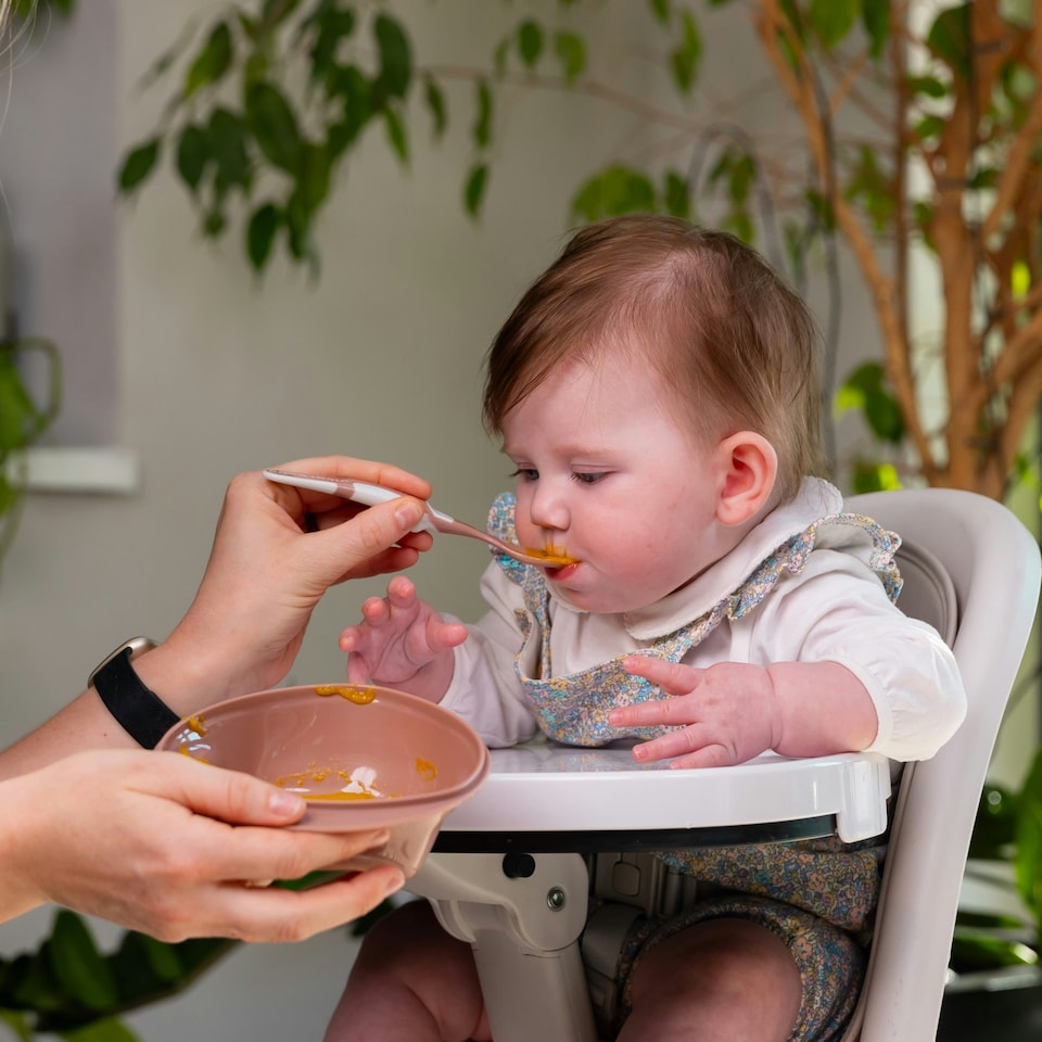 image 1 of Vital Baby Nourish scoop feeding set 1pk - natural moss Red | Berry