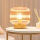 image 1 of ValueLights Monroe Clear Pink Ribbed Glass Table Lamp