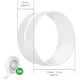 image 6 of SPARES2GO Hose Pipe PVC Duct Extension Kit compatible with Black + Decker Air Conditioner (6m, 5") | White