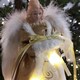 image 2 of 30cm Premier Gold Angel Lit Tree Topper With Warm White LEDs