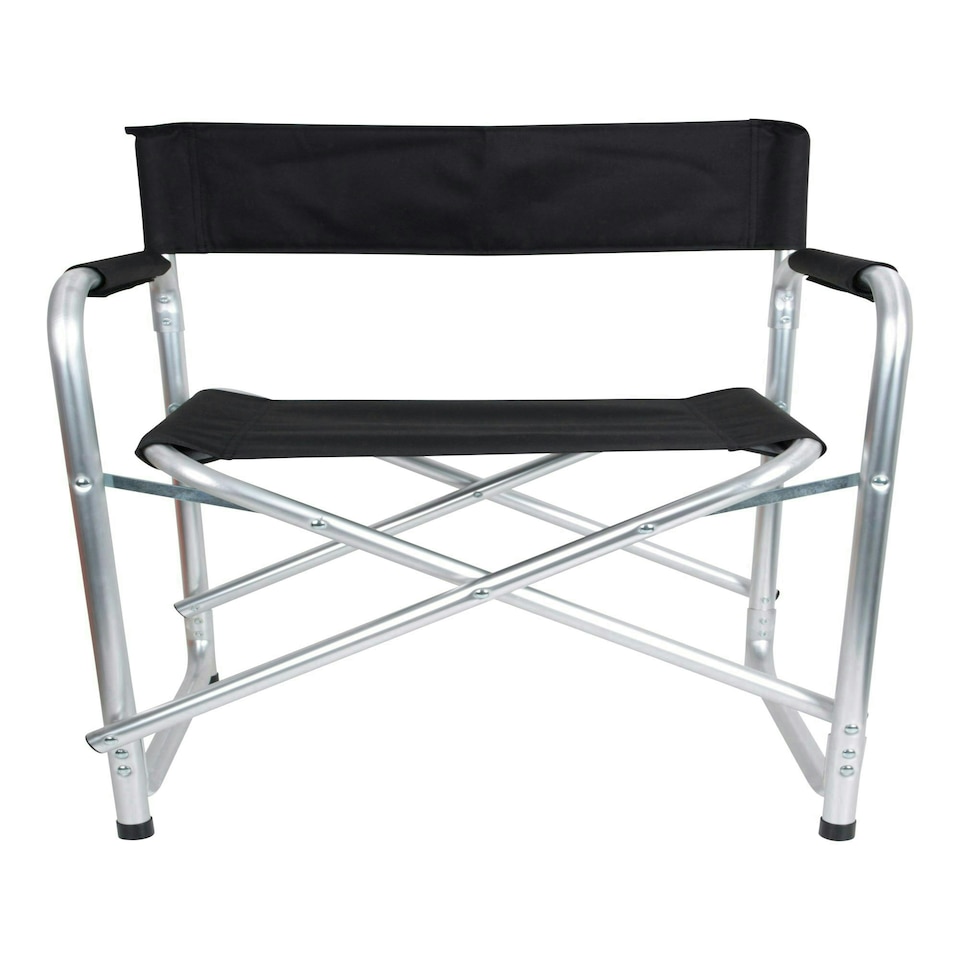 image 1 of Mountain Warehouse Directors Folding Chair Lightweight Camping Outdoor Furniture Black