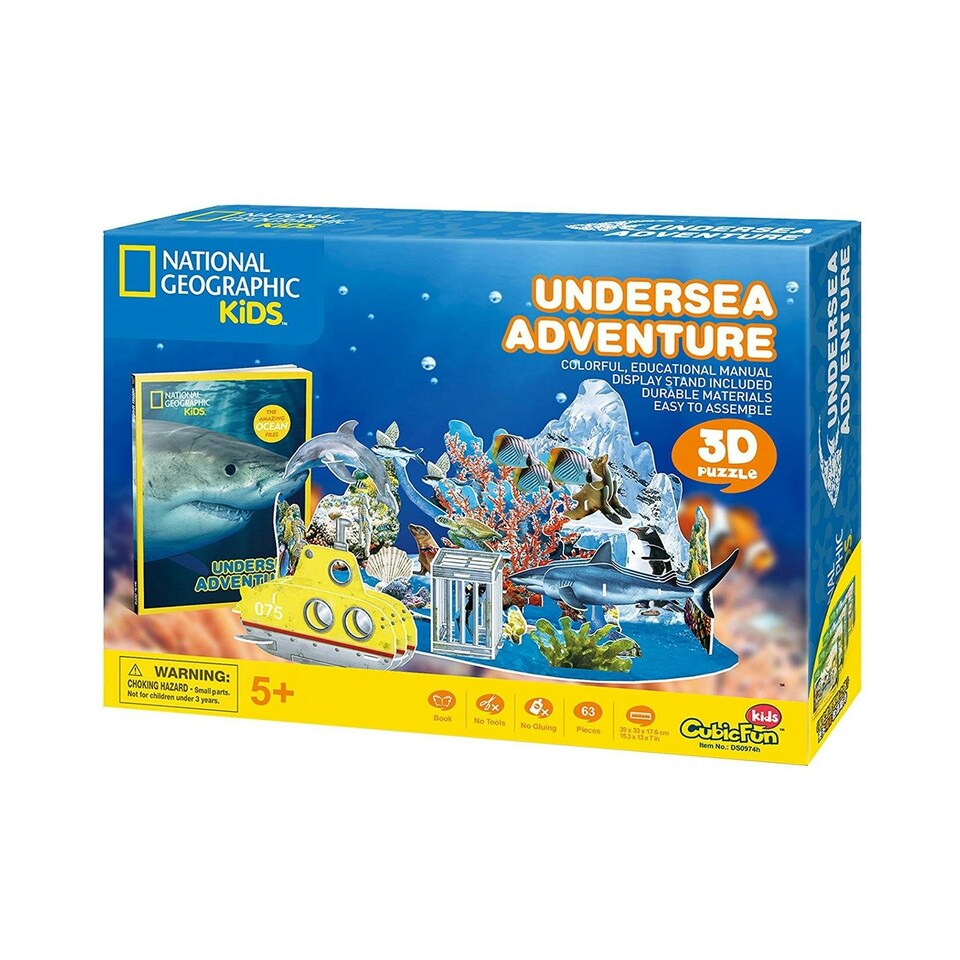 NG Kids 3D Puzzle Undersea Adventures NG005