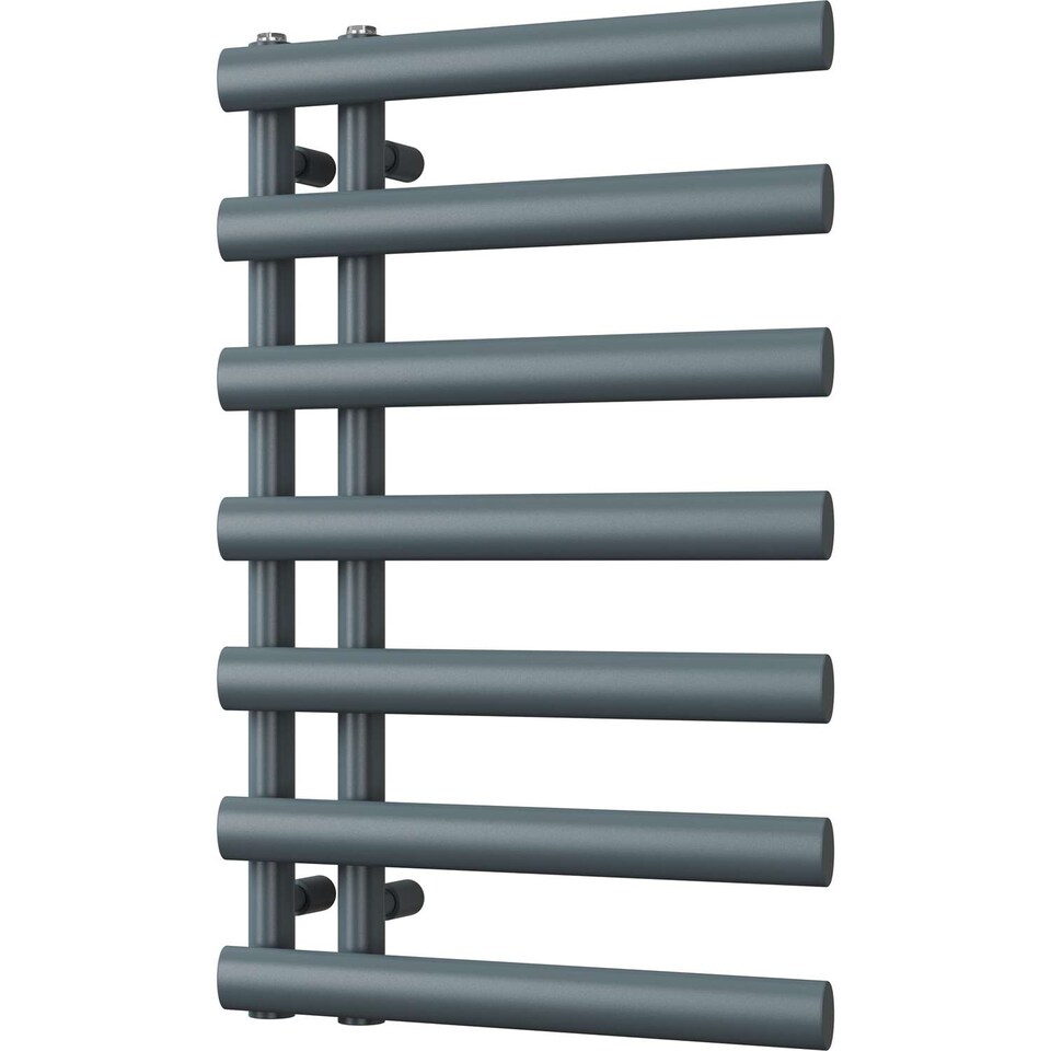image 1 of Elyan Heated Towel Bathroom Radiator - Anthracite Grey - (H) 766mm x (W) 500mm