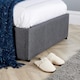 image 10 of Ottoman End Lift Storage Bed Single Hopsack Fabric Bed Frame Gas Lift Furniture