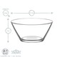 image 3 of LAV Vega Glass Serving Bowl - 10.5cm - Clear Clear