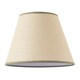 image 1 of Classic Rattan Tweed Lamp Shade with Olive Green Cotton Fabric Trims Green