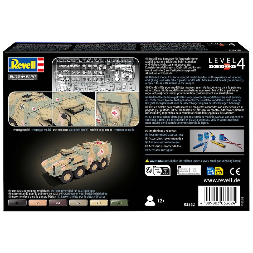 image 1 of Revell GTK Boxer sgSANKfz Military Vehicle Model Kit Scale 1-72