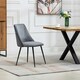 image 4 of Morandi Velvet Dining Chairs - Set of 2 - Grey
