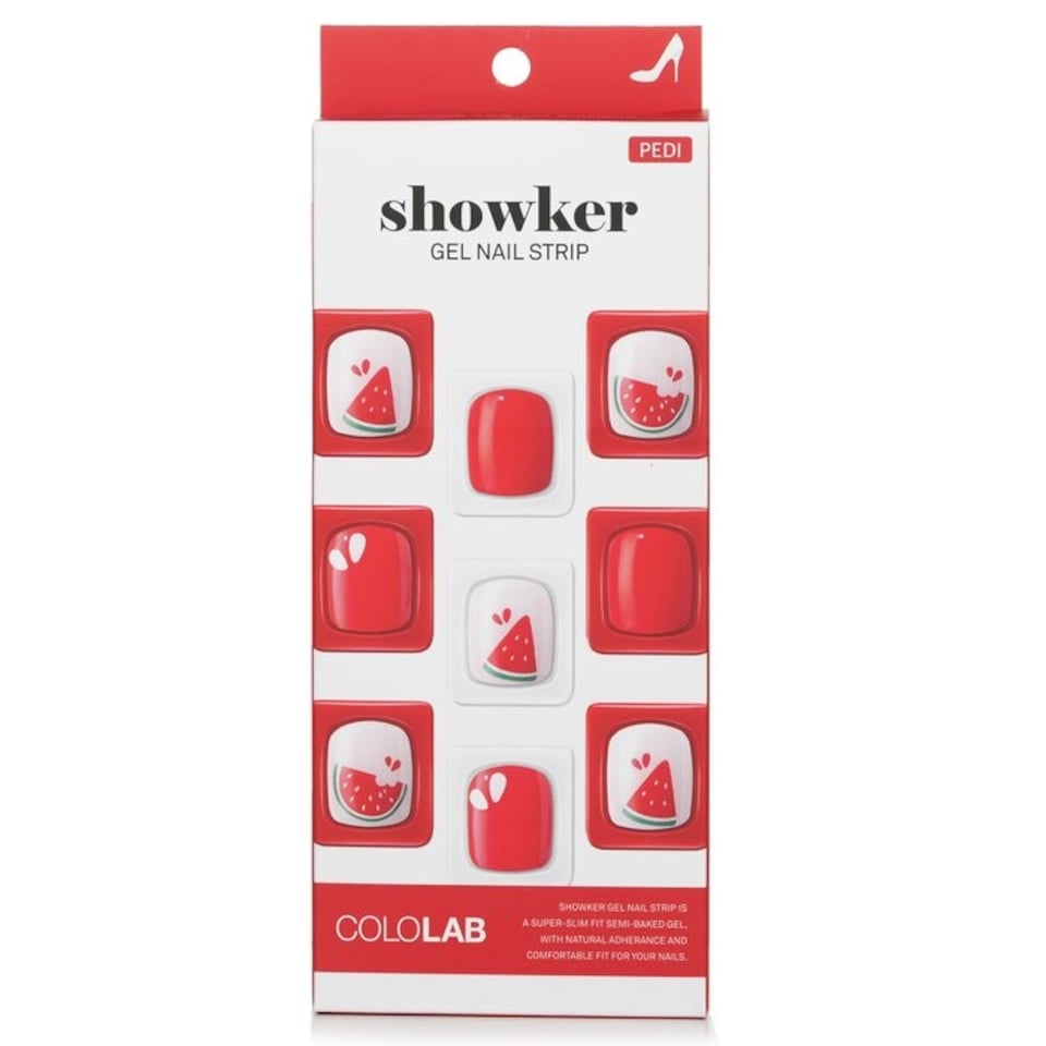 image 1 of Showker Gel Nail Strip # Cpa505 Cool Watermelon - 1pcs