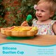 image 3 of Tiny Dining Monkey Bamboo Suction Plate - Navy Blue