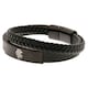 image 2 of Rangers FC Leather Crest Bracelet - Black - One Size