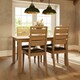 image 7 of Taberno Oak Large 1.4M Extending Dining Table Natural Orange