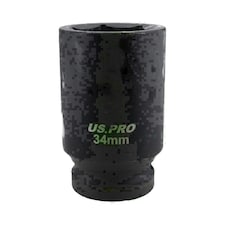34mm Deep Impact Socket 3/4" Drive Single Hex 6 Point Chrome Vanadium Steel