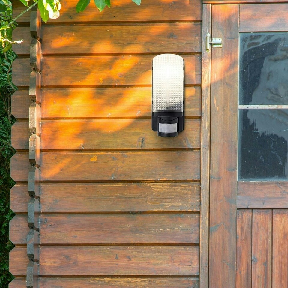 image 1 of ValueLights Griffin Black Outdoor Wall Bulkhead Light