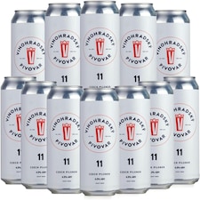 Vinohradsky Pivovar 11 Czech Unfiltered Lager 12 x 500ml Cans
