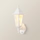 image 5 of ValueLights White Outdoor Garden Wired Security Lantern Wall Light