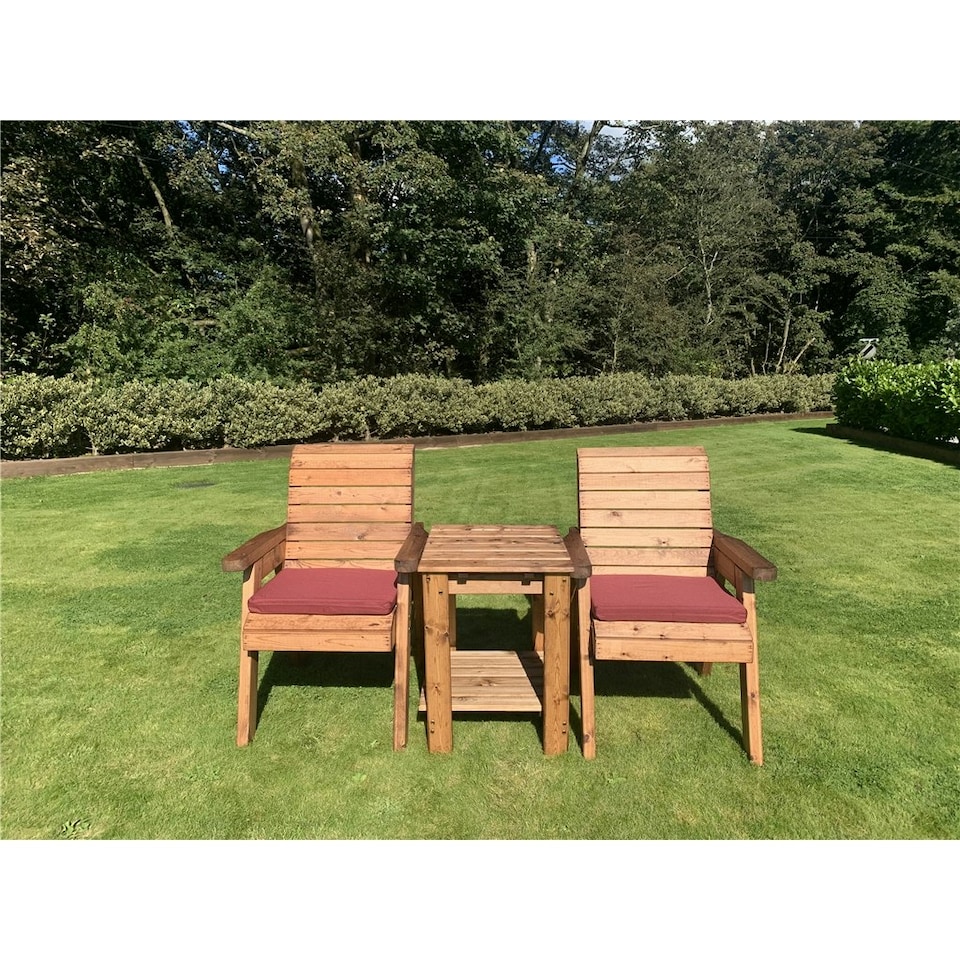 image 1 of Deluxe 2 Chair & Table Outdoor Set