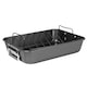 image 5 of ProChef 15" Non-Stick Carbon Steel Roasting Pan with V Rack Heavy-Duty Tray Black | L