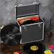 image 1 of Yaheetech Vinyl Storage Case with Lockable Latches Black