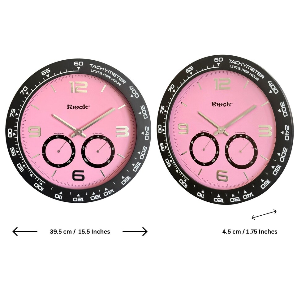 image 1 of Kmok 40 cm Indoor Silent Wall Clock