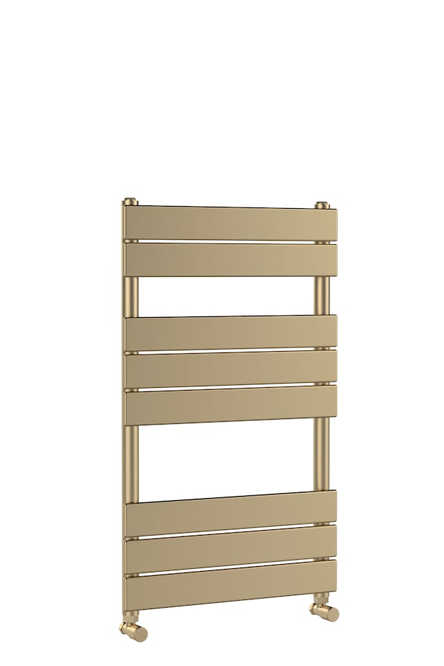image 1 of Balterley Square Towel Radiator with Flat Panels | Copper | Brushed Brass | 1